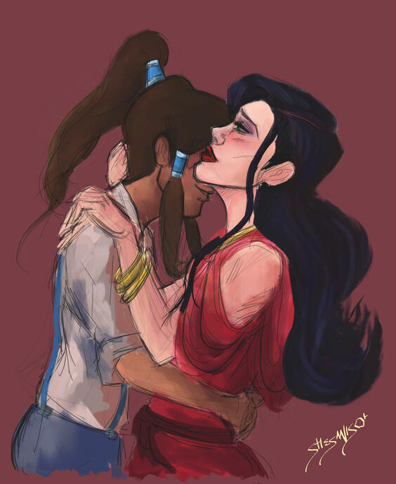 Butterfly kisses.