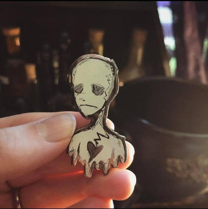 The macabre figure.